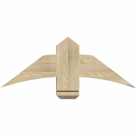 Ekena Millwork Bellingham Rough Sawn Timber Gable Bracket, Douglas Fir, 36"W x 13"H x 6"D x 6"F, 9/12 Pitch GBW036X13X0606BEL00RDF